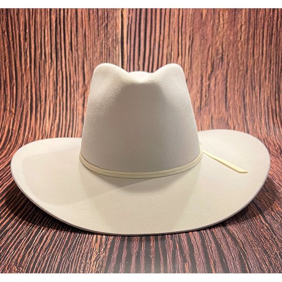 Bailey Pageant Premium 2x Wool Felt Hat in 3 1/2 White Cowgirl sz 6-7/8 main image 11